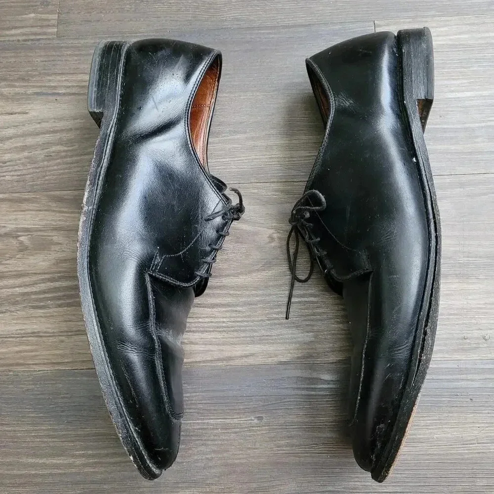 Allen Edmonds Mens Delray Leather Dress Shoes Split Toe Oxford Black Size 13